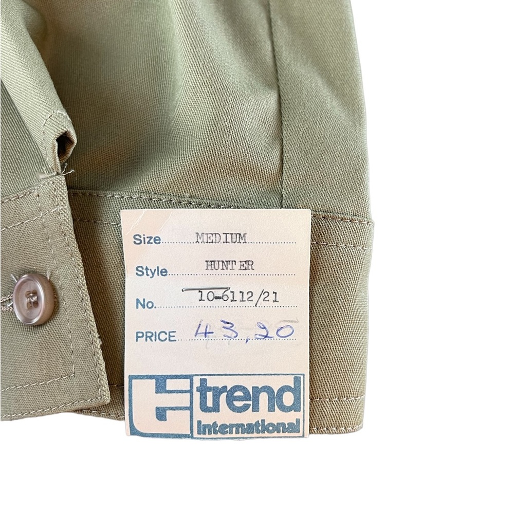 Vintage African Safari Utility shirt jacket NWT Khaki color - Picture 6 of 8